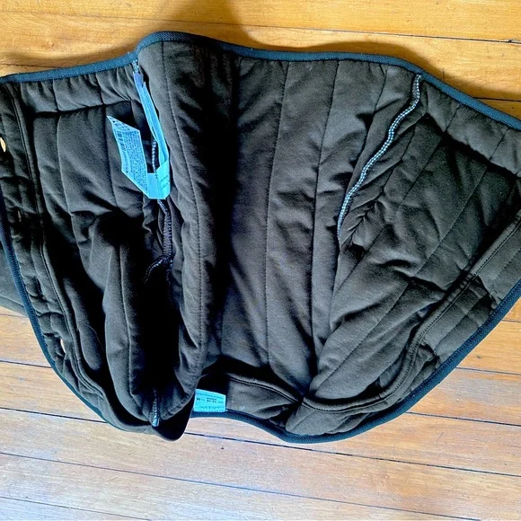 Zara Olive green Channel lined jacket with tortoise shell faux buttons - Picture 3 of 4